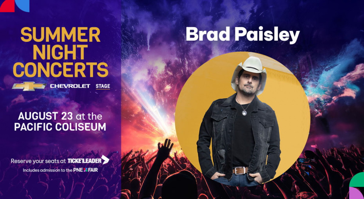 Win a VIP Package for the PNE Summer Night Concert with Brad Paisley